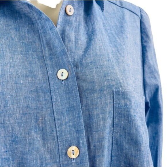 Tuckernuck | NEW Chambray Callahan Denim Collared Mini Shirt Dress Size XXS - Picture 7 of 13